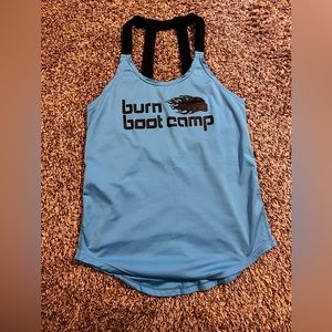 Burn boot camp top and small gym back